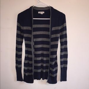 Aeropostale Blue Striped Cardigan
